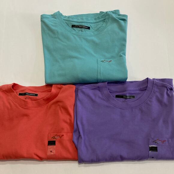 Greg Norman Men's Soft 100% Cotton Short Sleeve Pocket T-Shirt Lot Medium - Picture 1 of 12